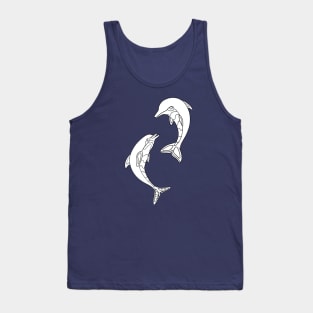 Couple of Dolphins Tank Top